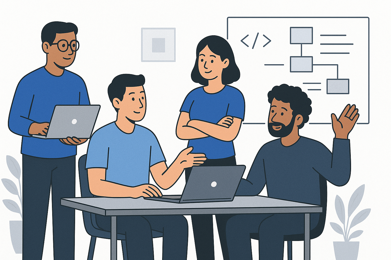 Recto Code Team Working